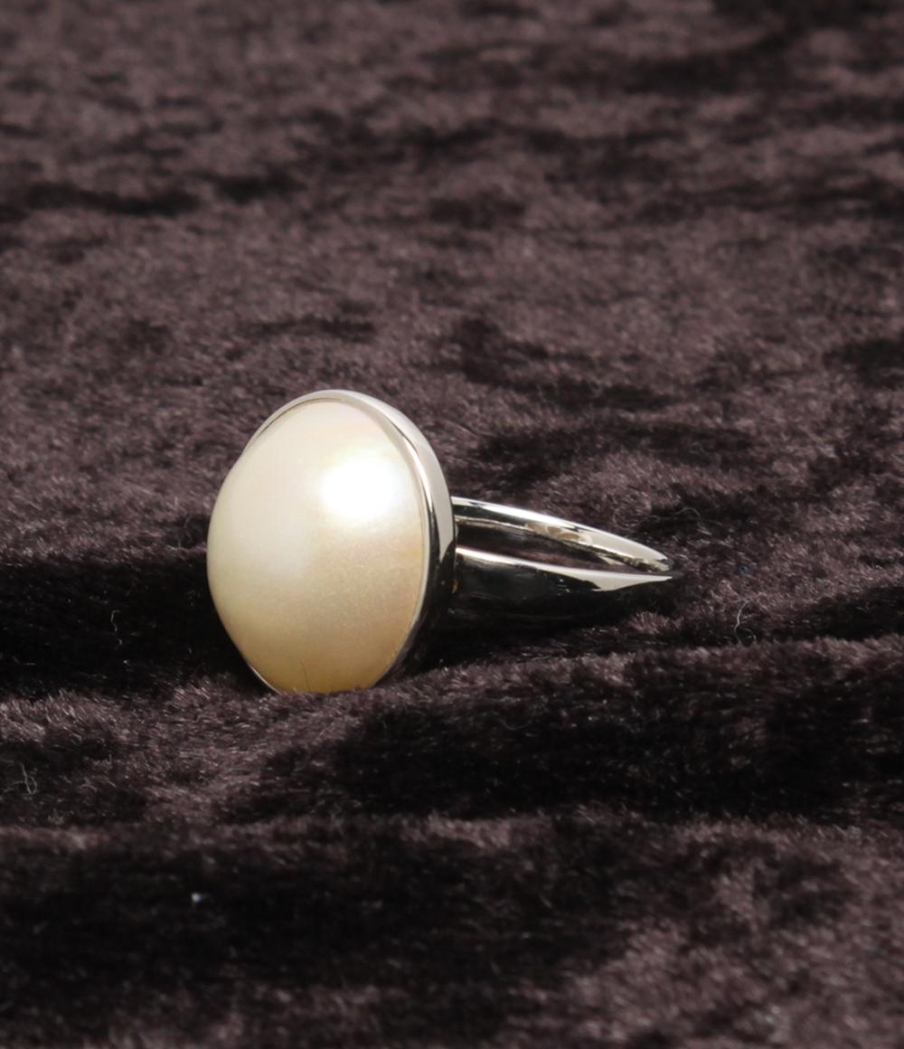 美品 リング 指輪 SV925 マベパール 15mm レディース SIZE 13号