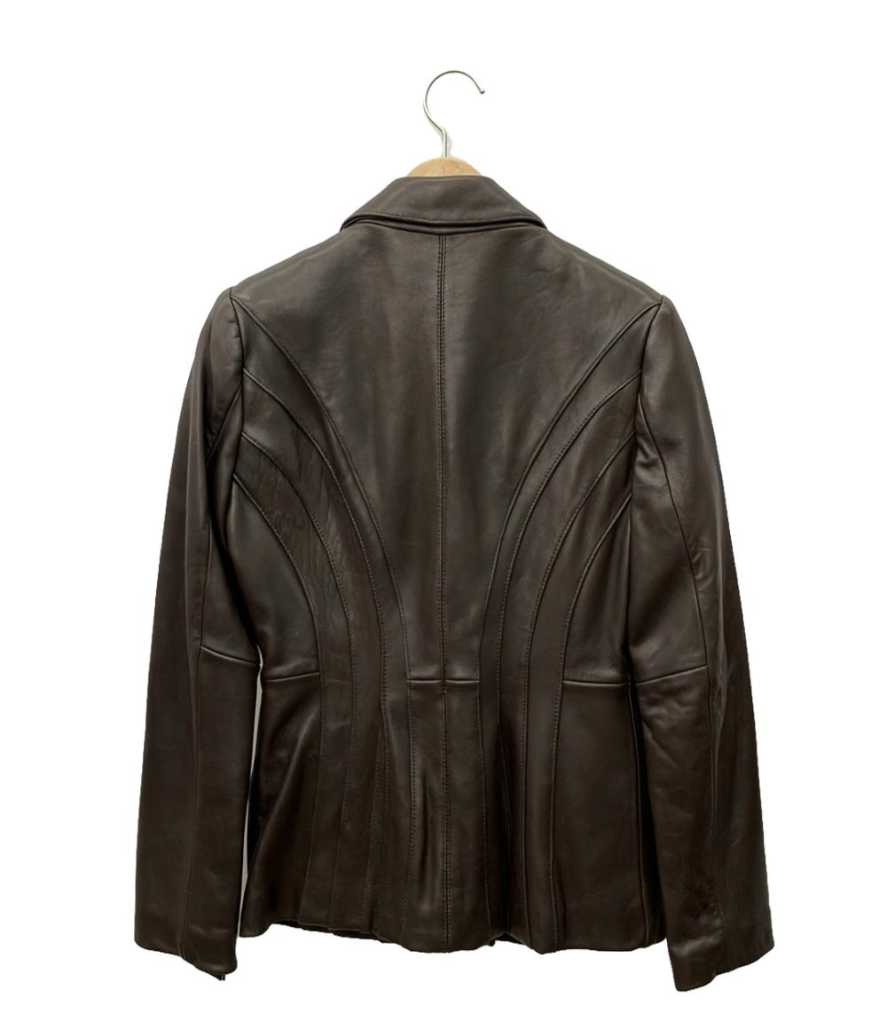 美品 ジョーンズニューヨーク レザージャケット レディース SIZE S (S) JONESNEWYORK