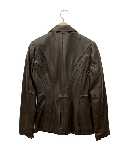 美品 ジョーンズニューヨーク レザージャケット レディース SIZE S (S) JONESNEWYORK