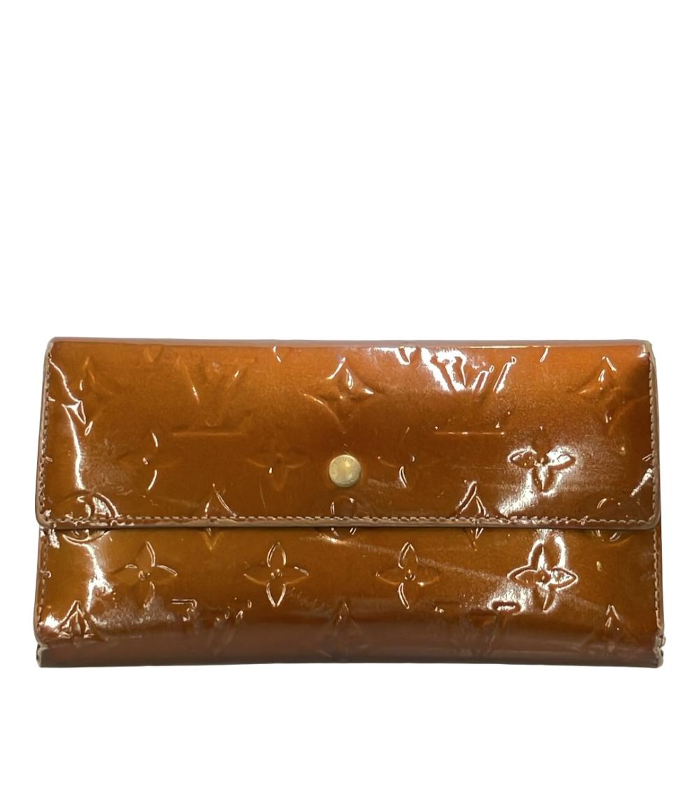 LOUIS VUITTON 長財布 ポルトトレゾール インターナショナル ヴェルニ M91166 レディース ルイ・ヴィトン