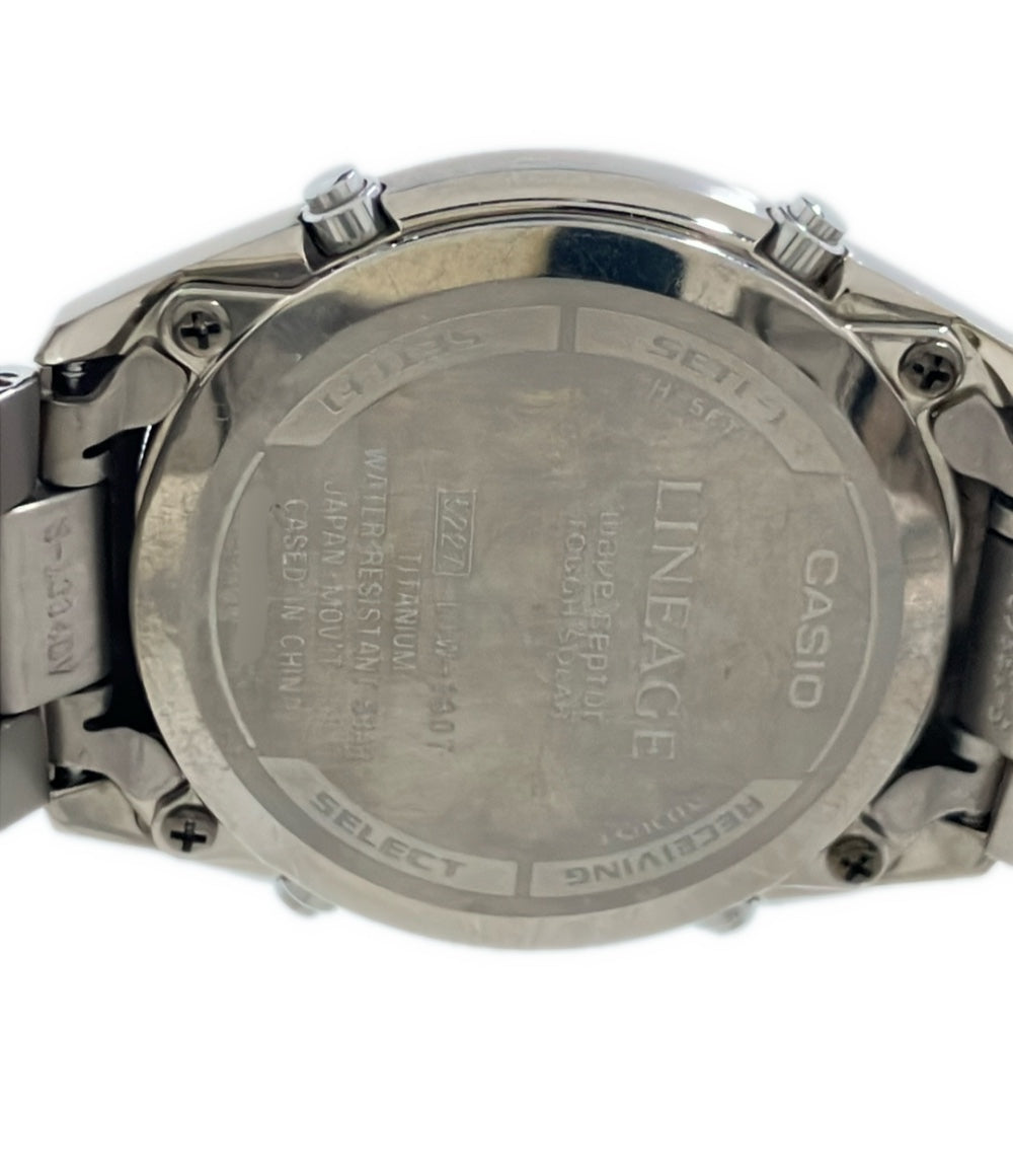 CASIO 腕時計 リニエージ LINEAGE ソーラー ブラック LIW-130T メンズ カシオ