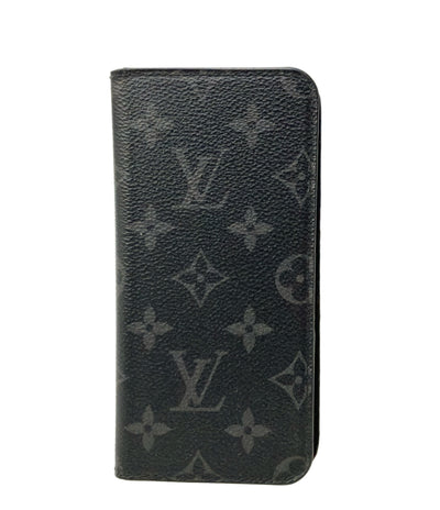 LOUIS VUITTON スマホケース iPhone 7 Plus 8 Plus フォリオ モノグラム エクリプス M62641 ユニセックス ルイ・ヴィトン