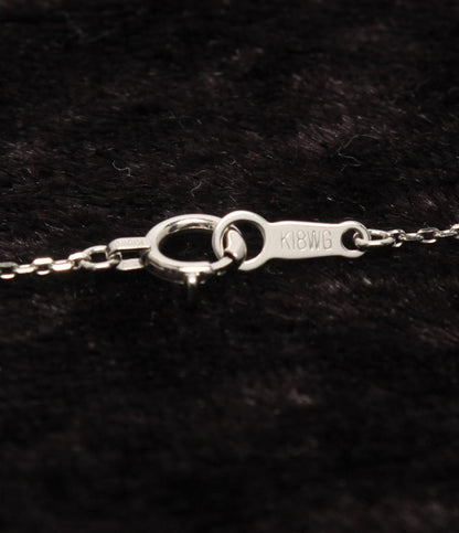 美品 ネックレス K18WG ダイヤ 0.09ct レディース