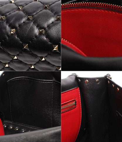 ヴァレンティノ ガラヴァーニ 2wayチェーンレザーショルダーバッグ キルティング ロックスタッズ レディース VALENTINO GARAVANI