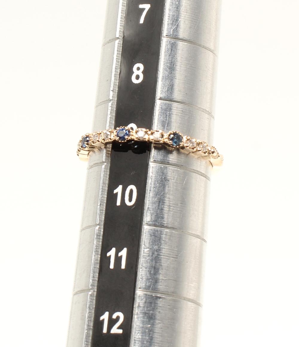 美品 アガット リング 指輪 2点セット K10 レディース SIZE 9号 11号 agete