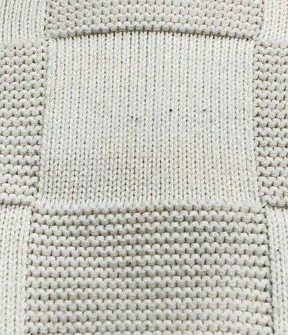 LOUIS VUITTON 長袖ニット クルーネック ダミエスティッチ インサイドアウト ダミエ メンズ SIZE L ルイ・ヴィトン