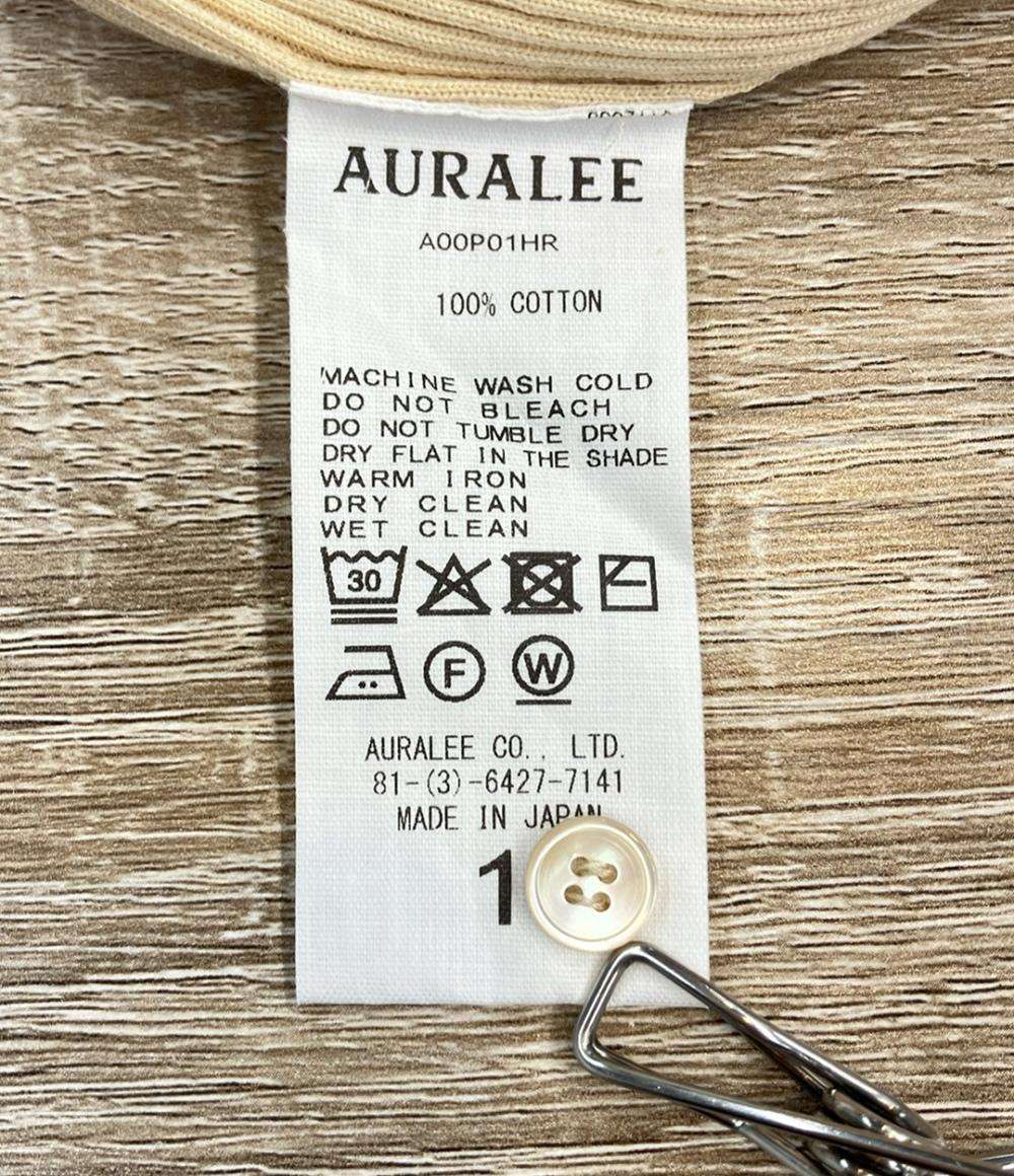 AURALEE 半袖ポロシャツ リブ ニット COTTON HIGH GAUGE RIB KNIT POLO A00P01HR レディース SIZE 1 (S) オーラリー