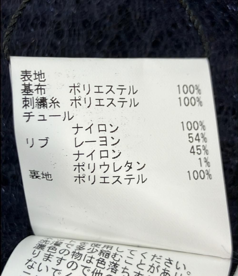美品 ANAYI ブルゾン フード チュール コードレース ダブルジップ タグ付き 102618-16-360-65-380 レディース SIZE 38 (M) アナイ