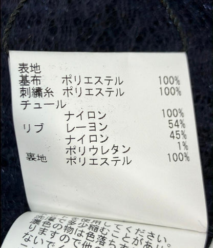 美品 ANAYI ブルゾン フード チュール コードレース ダブルジップ タグ付き 102618-16-360-65-380 レディース SIZE 38 (M) アナイ