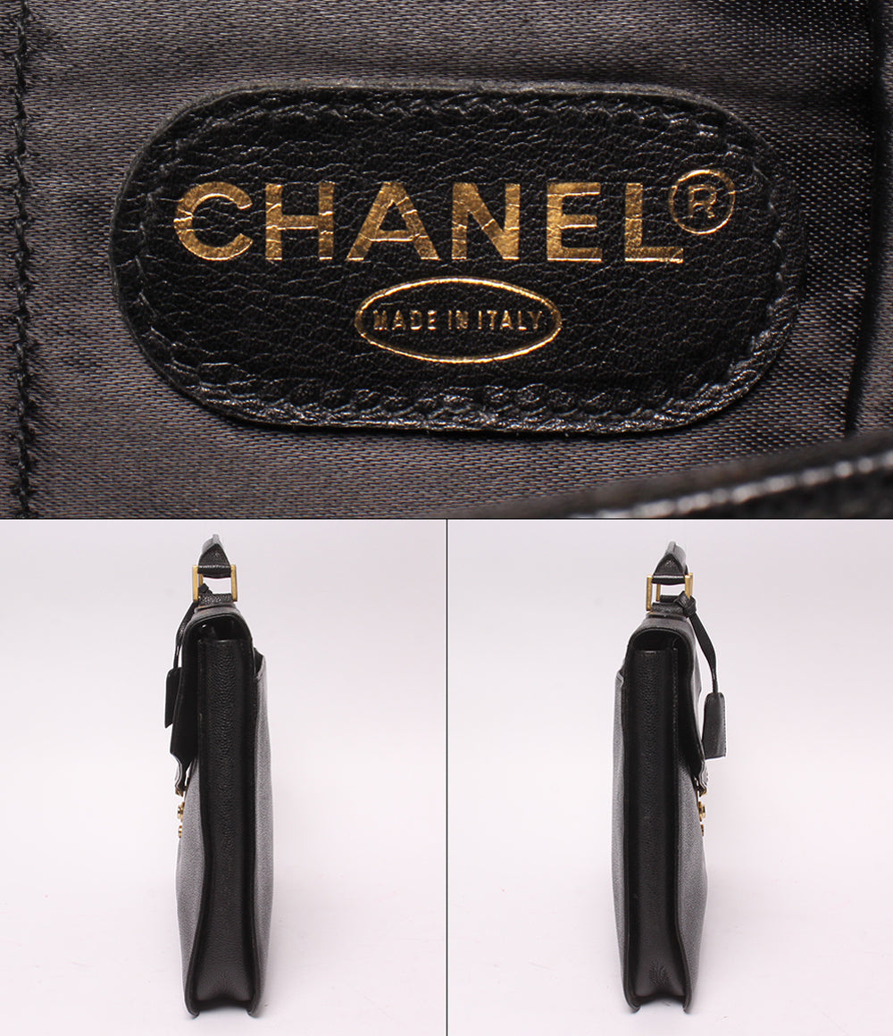 CHANEL ビジネスバッグ ブリーフケース ゴールド金具 3番台 メンズ レディース シャネル