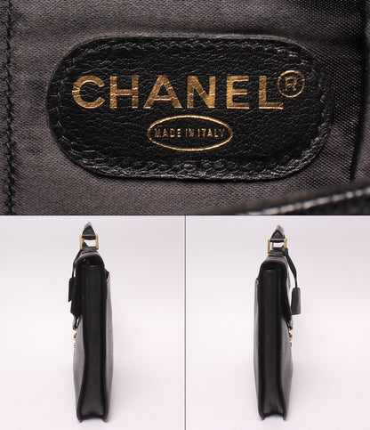 CHANEL ビジネスバッグ ブリーフケース ゴールド金具 3番台 メンズ レディース シャネル