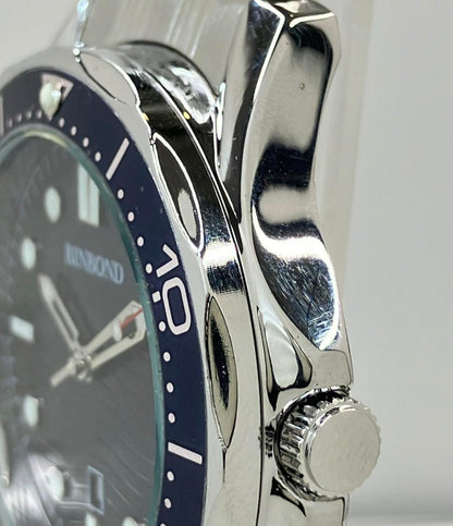 BINBOND 腕時計 クオーツ ネイビー メンズ ビンボンド