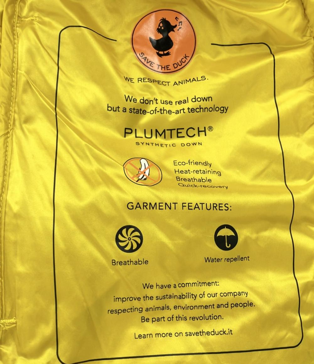 美品 セイブザダック ノーカラー中綿ナイロンジャケット アウター メンズ SIZE 1 (S) SAVE THE DUCK
