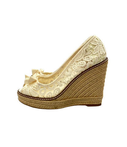 Tory Burch ウェッジソール オープントゥパンプス エスパドリーユ レディース SIZE 7 B トリーバーチ