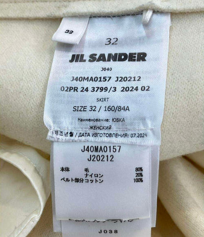 JIL SANDER バックルベルトラップスカートCANNOLO J40MA0157 レディース SIZE 32 (XS) ジルサンダー