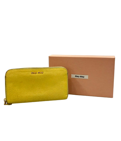 MIUMIU ラウンドファスナー長財布 レディース ミュウミュウ