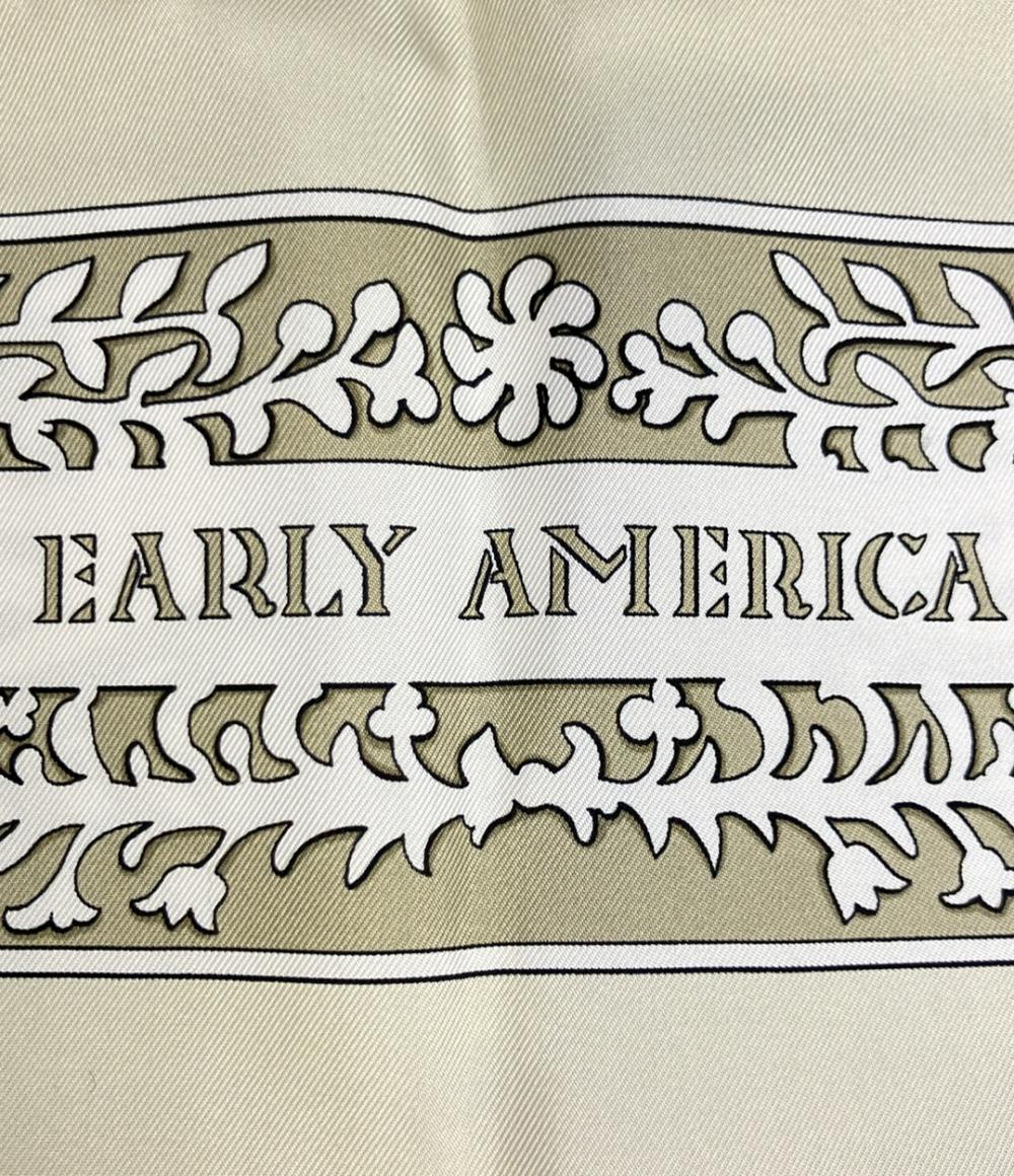 HERMES スカーフ シルク100% カレ90 EARLY AMERICA レディース エルメス