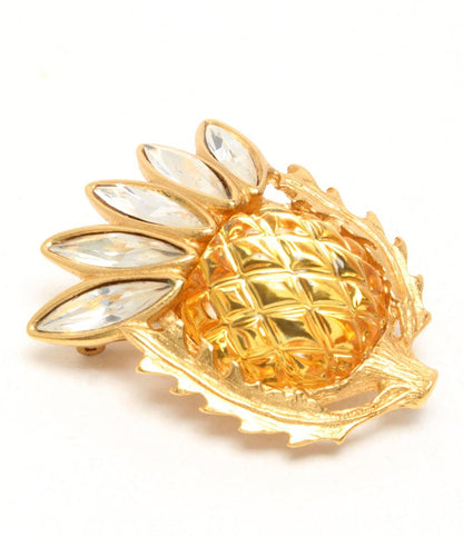 YVES SAINT LAURENT ブローチ パイナップルモチーフ レディース イヴ・サンローラン