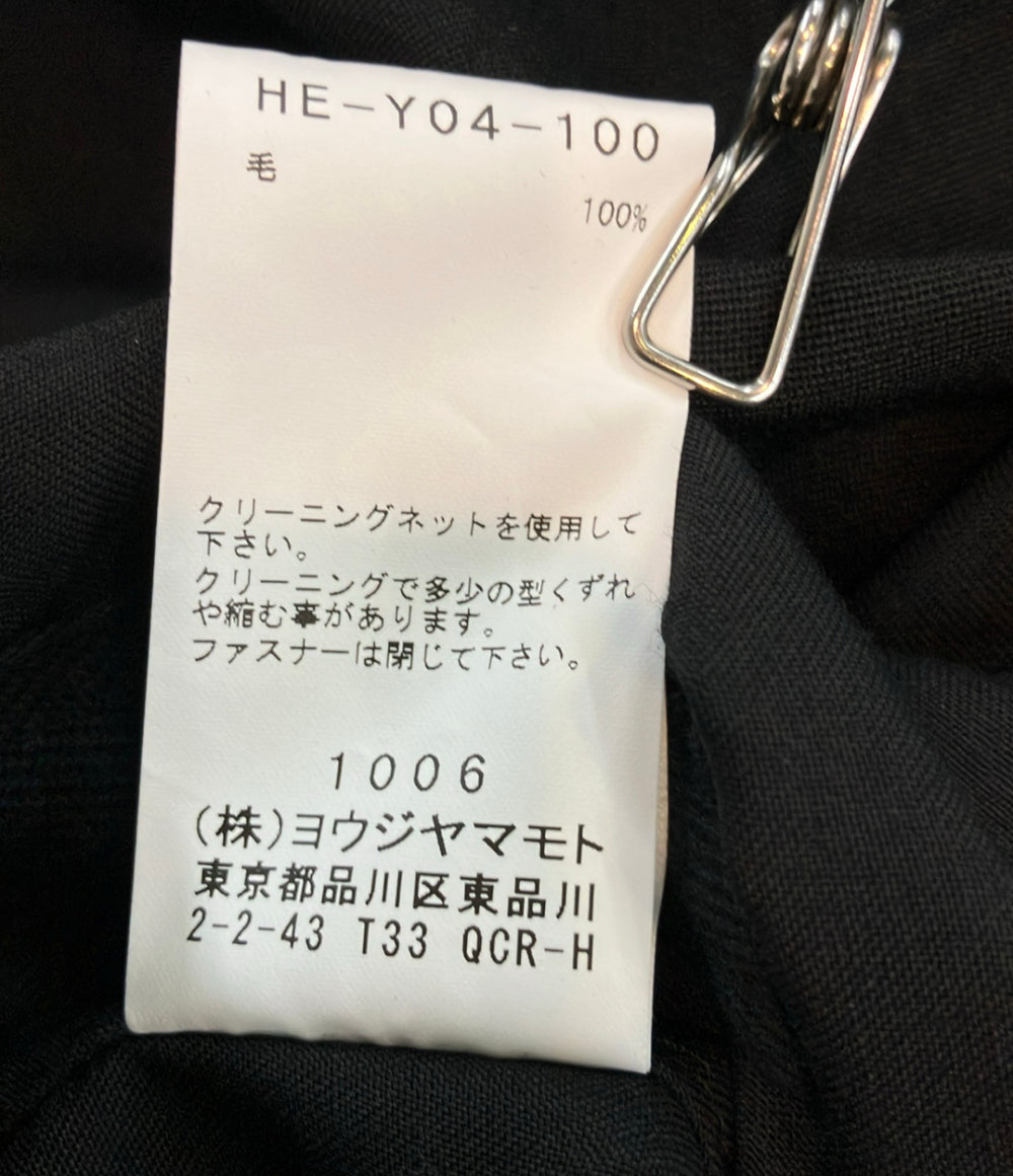 Yohji Yamamoto POUR HOMME ブルゾン ダブルジップ22AW WOOL GABARDINE FASTENER BLOUSON HE-Y04-100 メンズ SIZE 2 (M.) ヨウジヤマモトプールオム