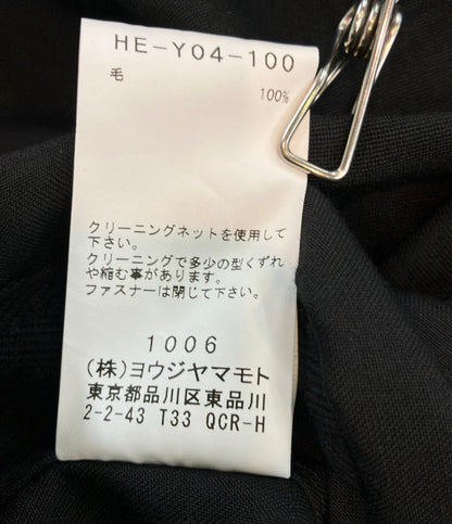 Yohji Yamamoto POUR HOMME ブルゾン ダブルジップ22AW WOOL GABARDINE FASTENER BLOUSON HE-Y04-100 メンズ SIZE 2 (M.) ヨウジヤマモトプールオム