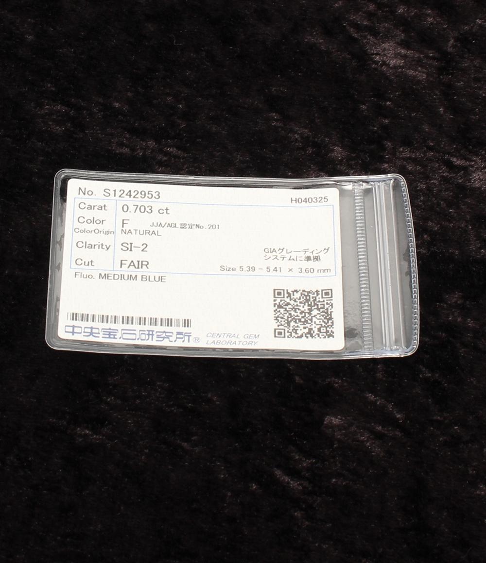 美品 リング 指輪 K18 ダイヤ 0.703ct ルビー レディース