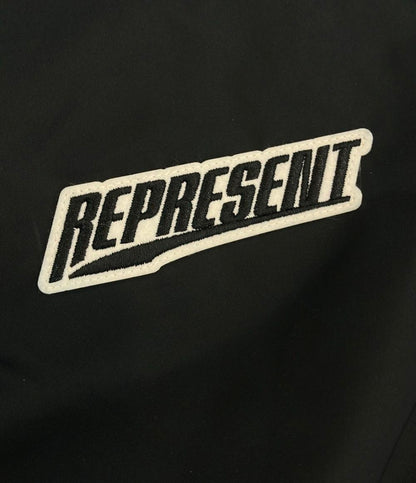 美品 PUMA コーチジャケット x REPRESENT タグ付き スナップボタン 裏地メッシュ素材 635805 01 メンズ SIZE L プーマ
