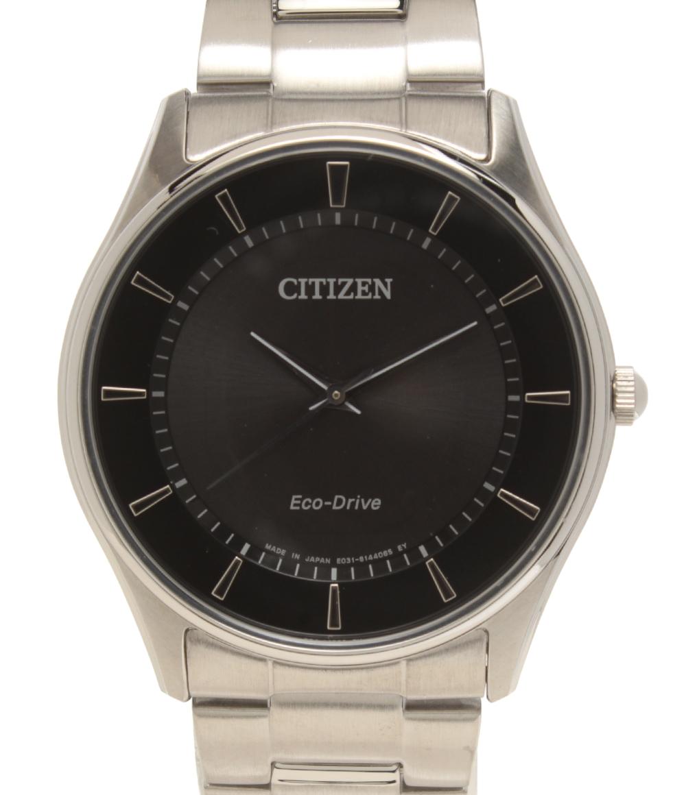 美品 CITIZEN 腕時計 コレクション クオーツ ブラック E031-S103720 メンズ シチズン