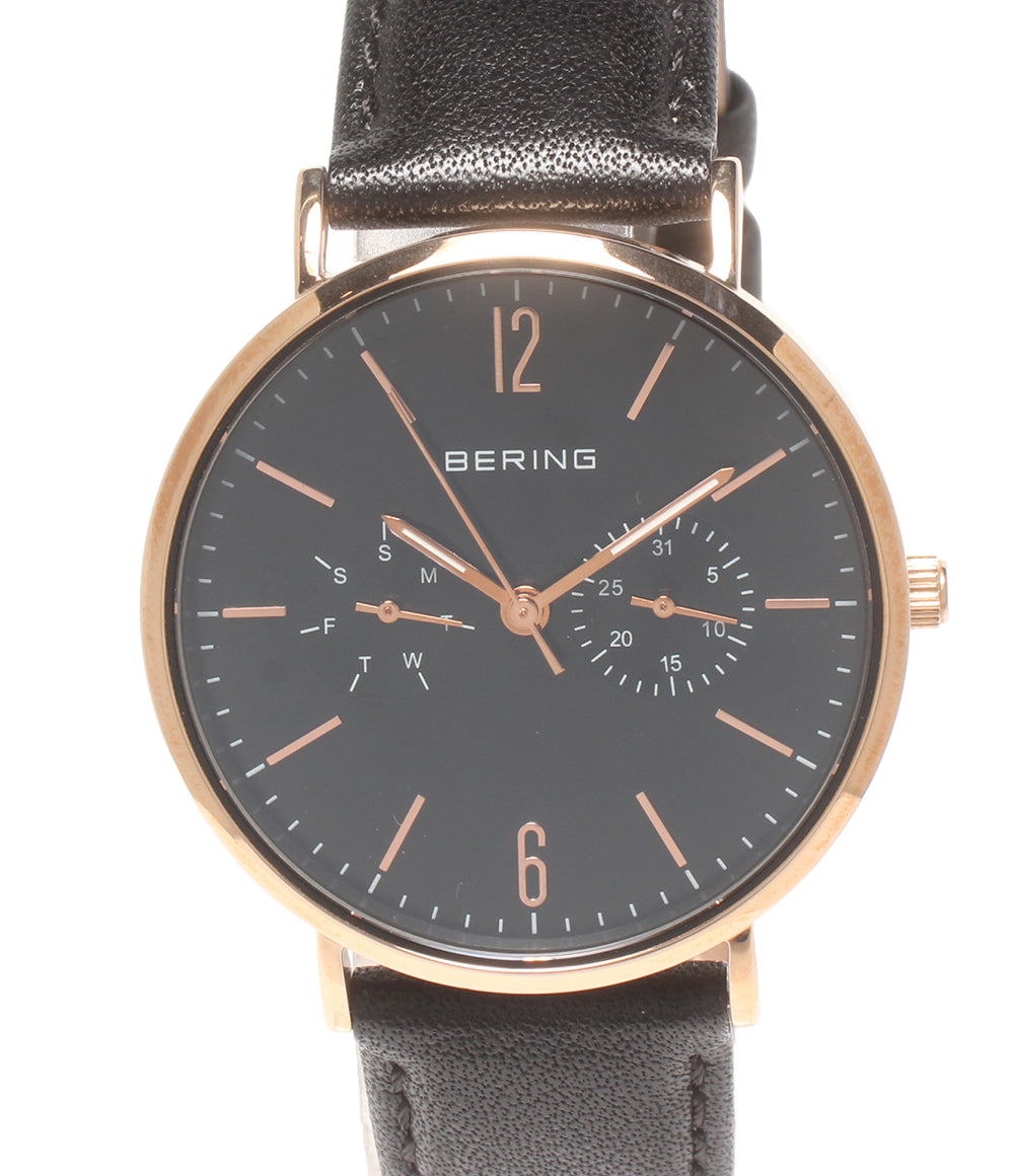 BERING 腕時計 クオーツ ブラック 14236-166 レディース メンズ ベーリング