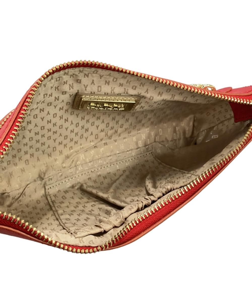 美品 DKNY DONNA KARAN NEW YORK ショルダーバッグ 2WAY 肩掛け 斜め掛け レザー レディース ダナキャランニューヨーク