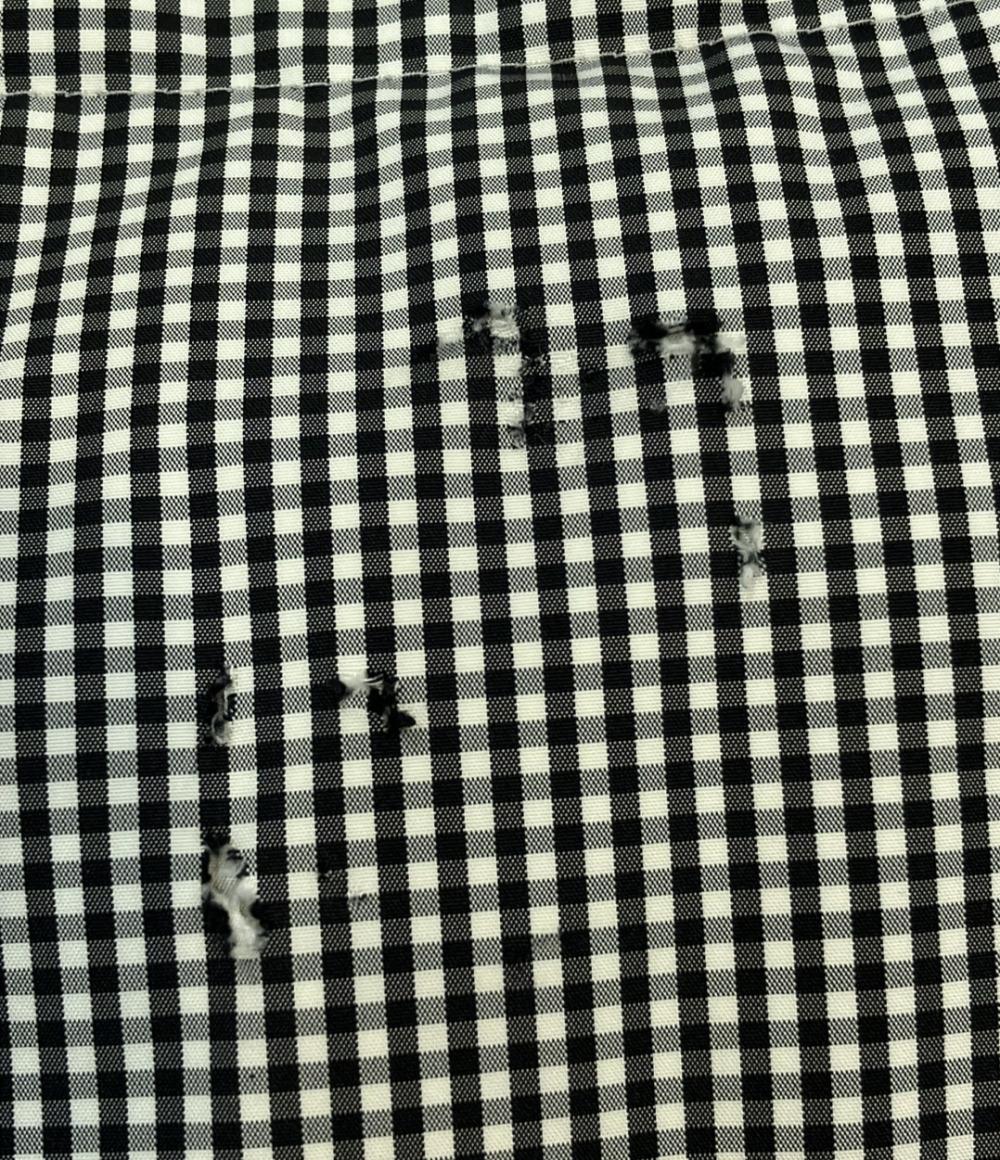 訳あり バーバリーブラックレーベル チェック柄ダウンベスト メンズ SIZE M (M) BURBERRY BLACK LABEL