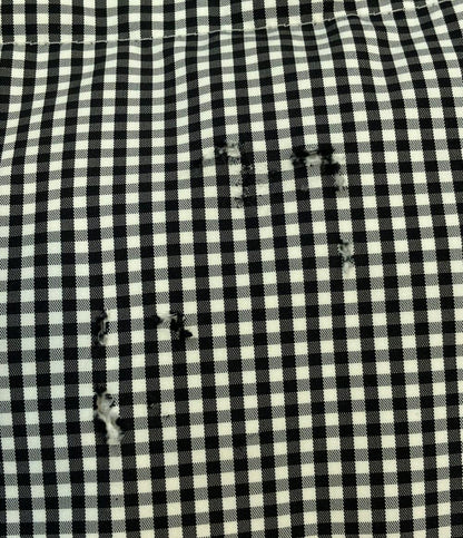 訳あり バーバリーブラックレーベル チェック柄ダウンベスト メンズ SIZE M (M) BURBERRY BLACK LABEL