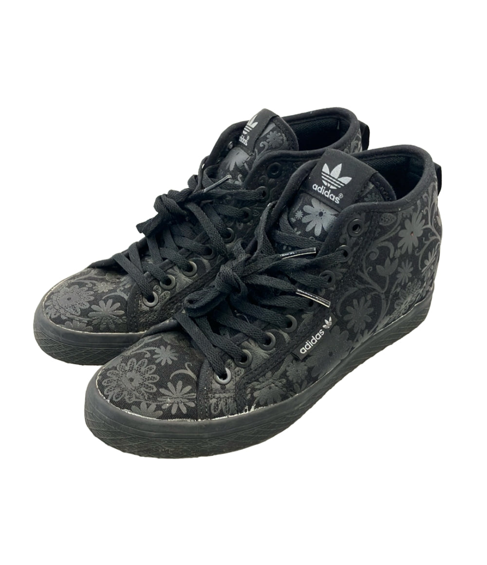 adidas ハイカットスニーカー インヒール 花柄 ADIHONEY M21877 レディース SIZE 23.5 (M) アディダス