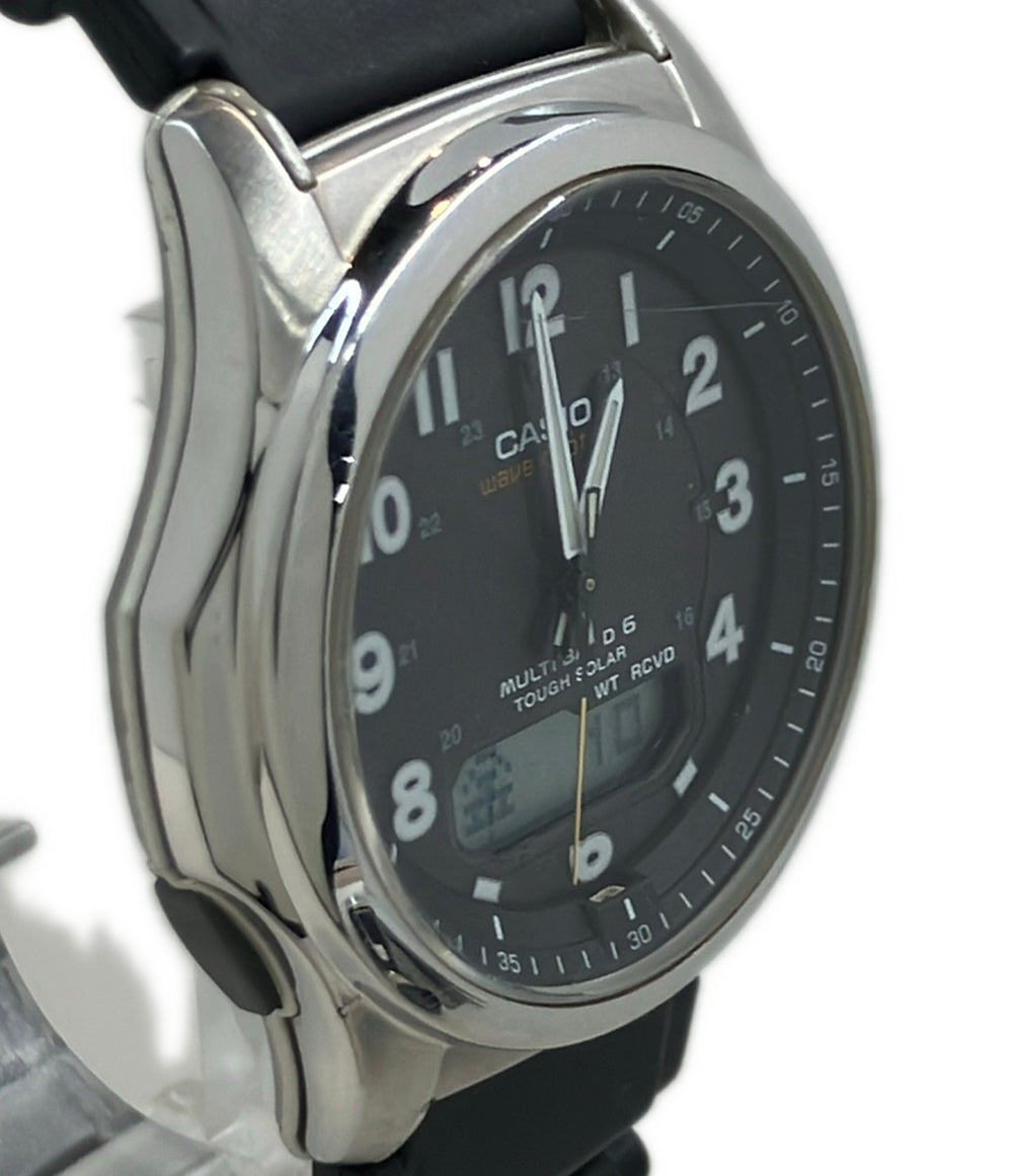 CASIO 腕時計 ウェーブセプター ソーラー ブラック WVA-M630 メンズ カシオ