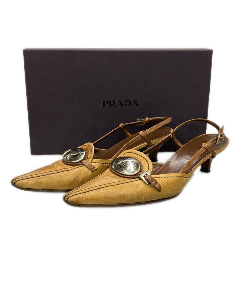 PRADA スリングバックパンプス レディース SIZE 37 (23.5cm) プラダ