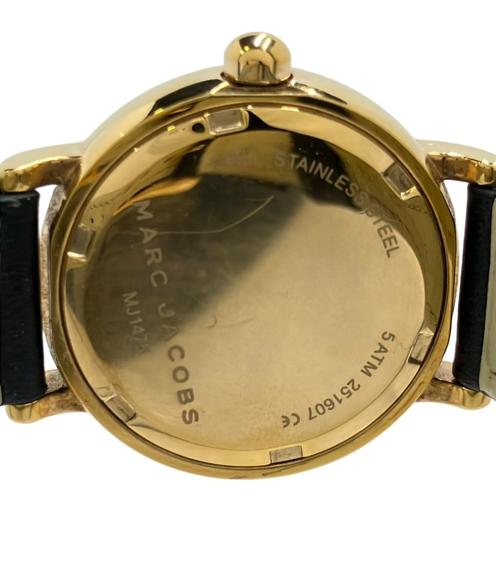 MARC JACOBS 腕時計 クオーツ ブラック MJ1475 レディース マークジェイコブス