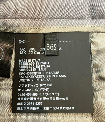美品 プラダ ハイウエスト ワイドパンツ レディース SIZE 36 (S) PRADA