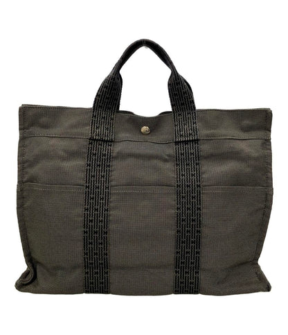 エルメス トートバッグ シルバー金具 エールラインMM ナイロンキャンバス レディース HERMES