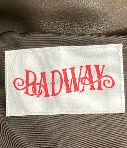 美品 バッドウェイ レザー中綿ジャケット メンズ SIZE M (M) BADWAY