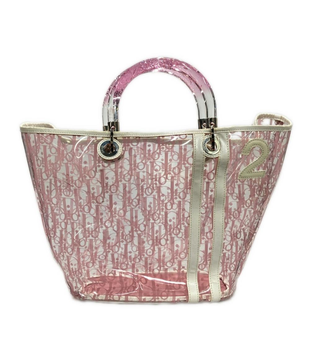 Christian Dior ハンドバッグ トートバッグ ビニール ポーチ付き トロッター レディース クリスチャンディオール