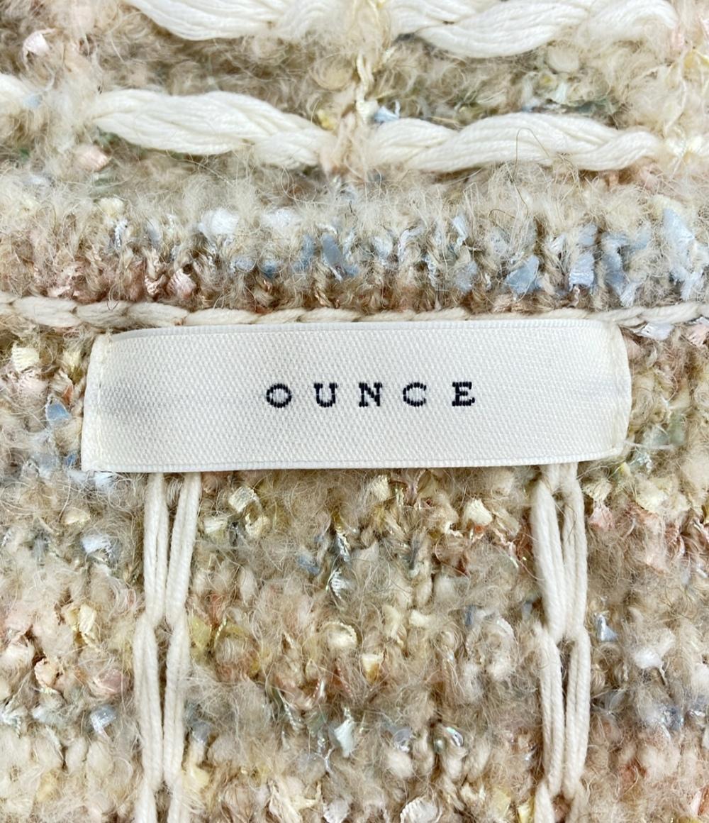 Ounce ツイード ジャケット Vanity tweed cardigan レディース オンス