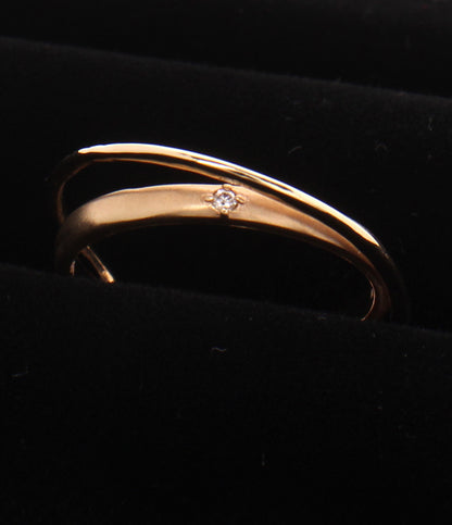 美品 SIENA ROSE リング 指輪 K10 ダイヤ 0.01ct レディース SIZE 13号 シエナロゼ