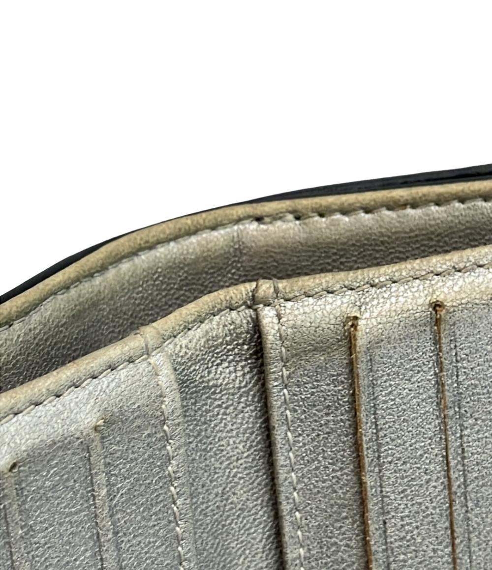 CHANEL 二つ折り財布 シルバー金具 カメリア レディース シャネル