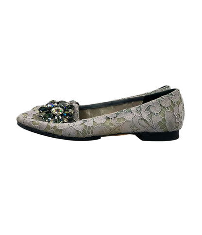 DOLCE & GABBANA フラットシューズ ビジュー レディース SIZE 36 (23cm) ドルチェアンドガッバーナ