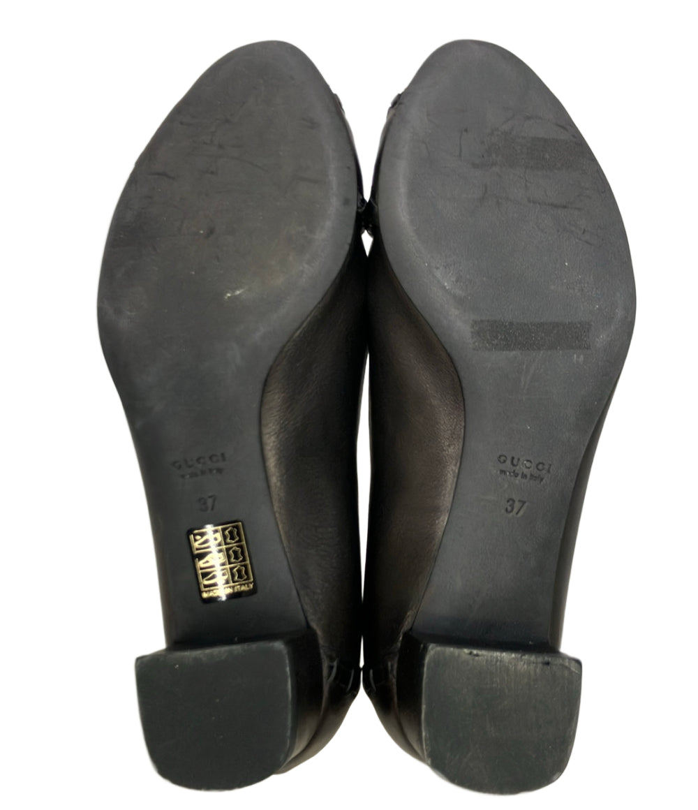 GUCCI オープントゥパンプス ホースビット 264964 レディース SIZE 37 (23.5cm) グッチ