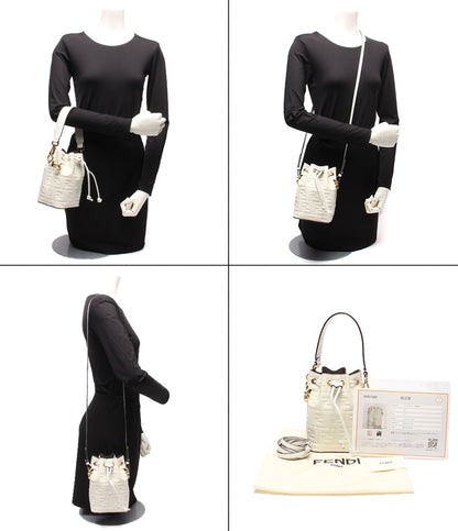 美品 FENDI 2WAYハンドバッグ ショルダーバッグ 肩掛け モン トレゾール 8BS010 レディース フェンディ