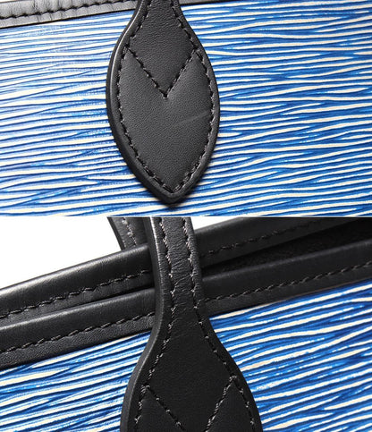 美品 LOUIS VUITTON トートバッグ 肩掛け ネヴァーフル MM エピ デニム M51053 レディース メンズ ルイ・ヴィトン