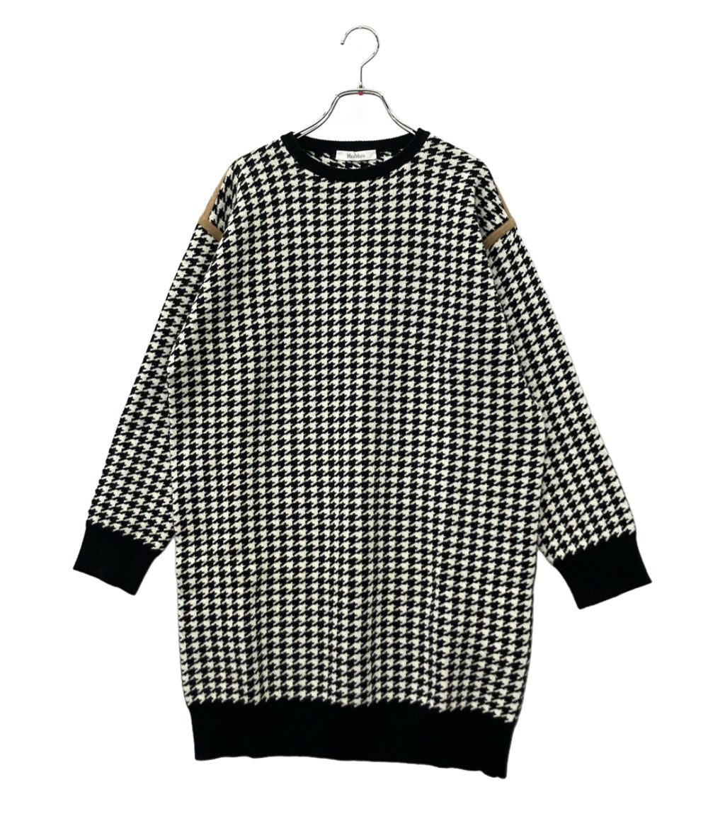 MAX MARA ニットワンピース 千鳥格子柄 レディース SIZE S マックスマーラ