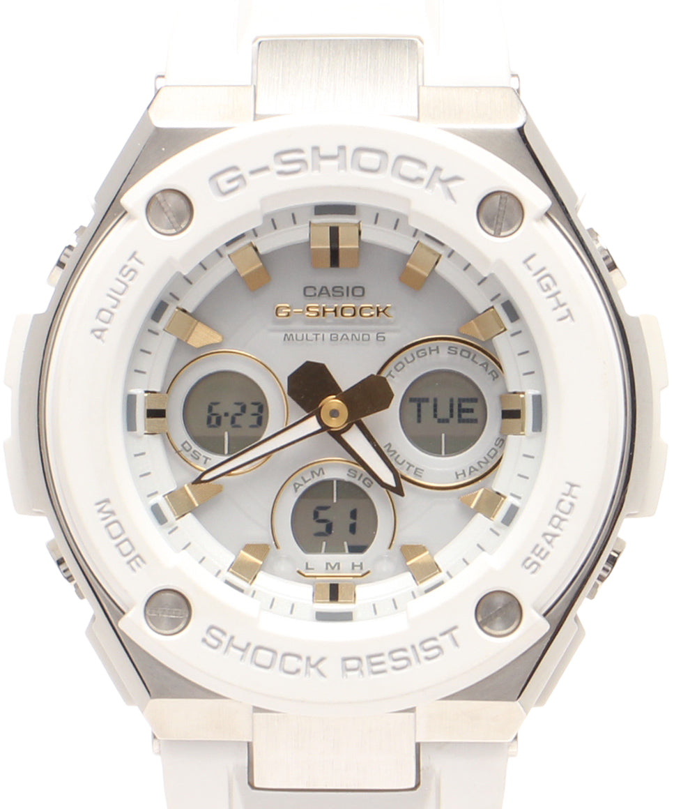 CASIO 腕時計 G-SHOCK ジースチール ソーラー ホワイト GST-W300 メンズ カシオ
