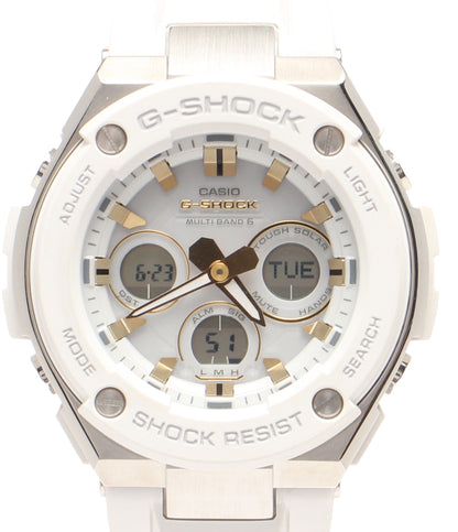 CASIO 腕時計 G-SHOCK ジースチール ソーラー ホワイト GST-W300 メンズ カシオ