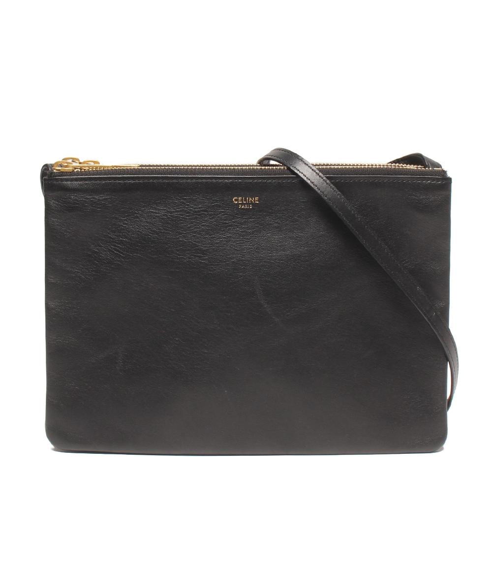 CELINE ショルダーバッグ 斜め掛け ゴールド金具 トリオ レディース セリーヌ